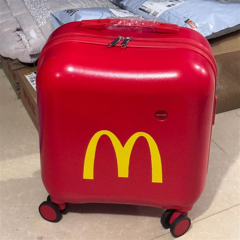 麦当劳行李箱女20寸旅行拉杆箱大学生开学大容量可坐登机2024新款