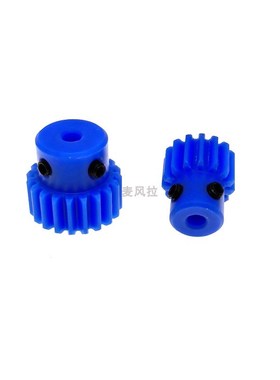 凸台mc蓝色尼龙2模10 20 30 40 50 60圆柱直齿轮传动件塑料B型 F