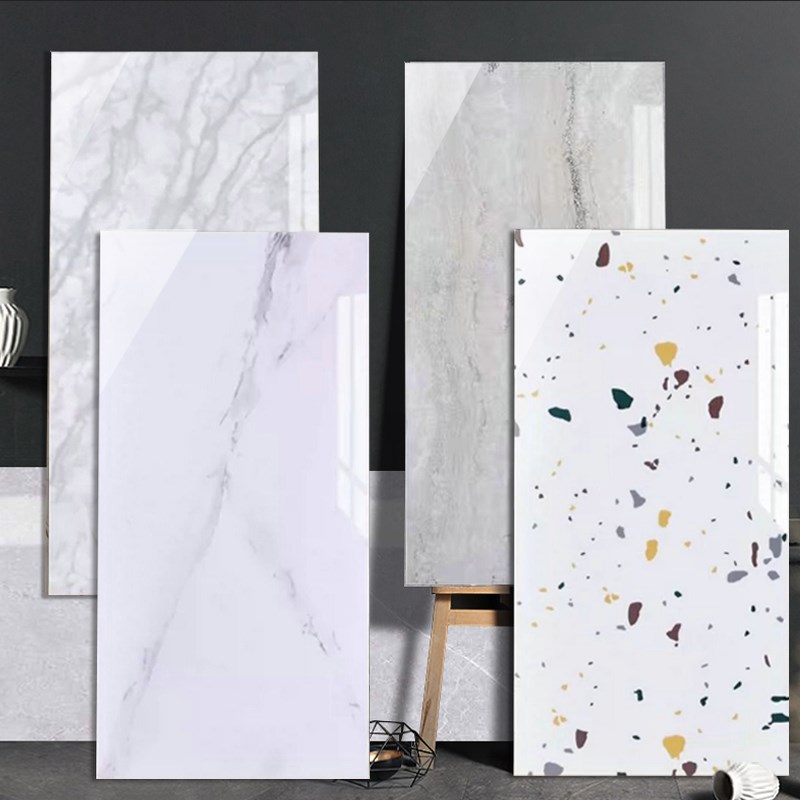 瓷砖贴纸遮丑卫生间墙面翻新装饰背景防水仿大理石铝塑板墙贴自粘