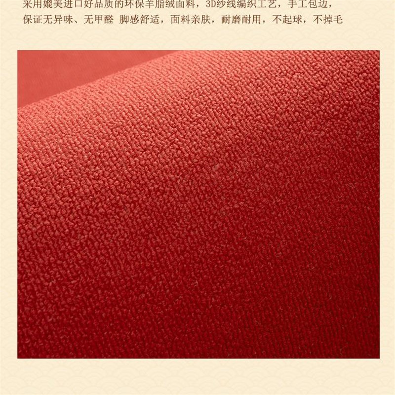 入户门地垫乔迁喜庆2024新款门口地毯高级感进门脚垫红色门垫大门