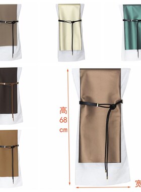 样板房卫生间浴室淋浴房展厅绑带浴巾皮革扣套装民宿毛Z巾丝带摆