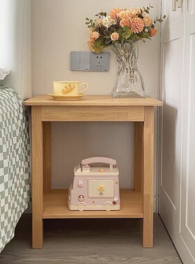 边几小方桌60x60茶几小u桌子沙发边柜阳台正方形纯实木老式四方桌