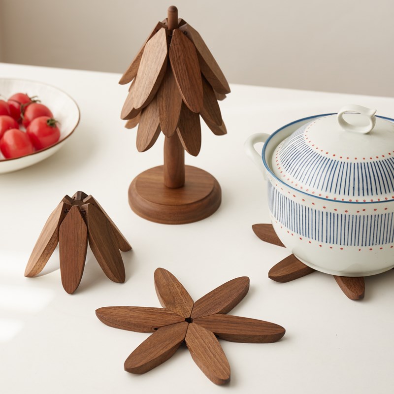 实木质一棵树隔热垫餐桌垫防烫耐高温锅垫家用盘子碗碟隔热垫杯垫