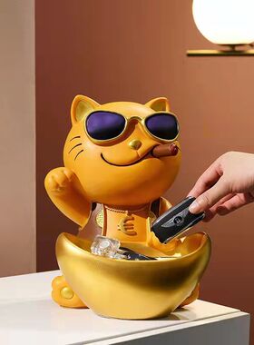 元宝招财宝猫饰品家礼品廊储家F招财宝猫新店前台开业礼品