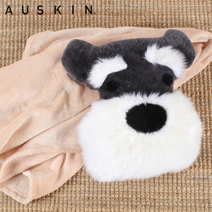 卡通雪纳瑞法斗两用抱枕被子盖毯动物午睡车可爱多功能冬季 抱枕被