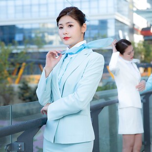 工作服女高端职业套装医美售楼部酒店珠宝店工装大韩航空空姐制服