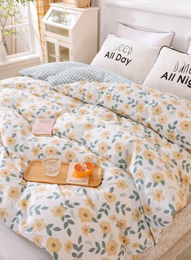 纯棉被套单件全棉被罩单人秋冬s150x200x230单个1.5米单独被单斜