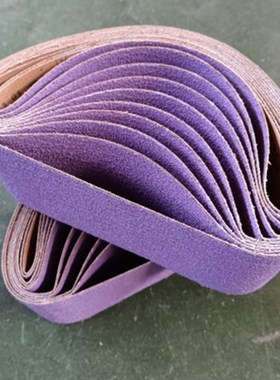 韩国鹿牌砂带100*610坡口机楼梯扶手不锈钢专用锋利耐磨耐用紫色