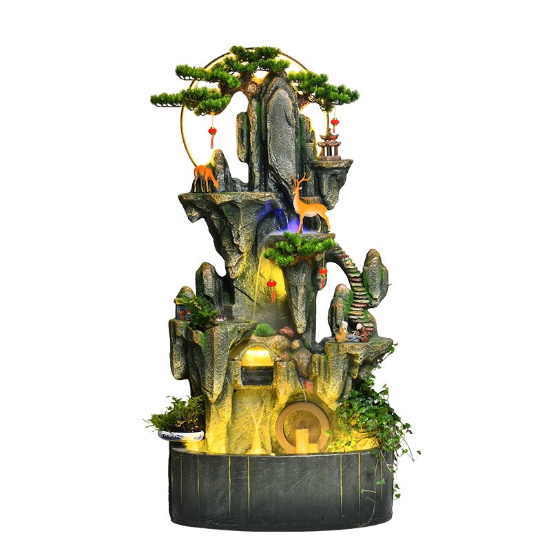 客厅假山流水鱼池摆件庭院阳台落地喷泉循环水P景装饰招财开业礼