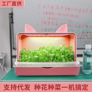 方寸间桌面花园多肉植物种植机果蔬菜花卉智能种菜机盆土培水培箱