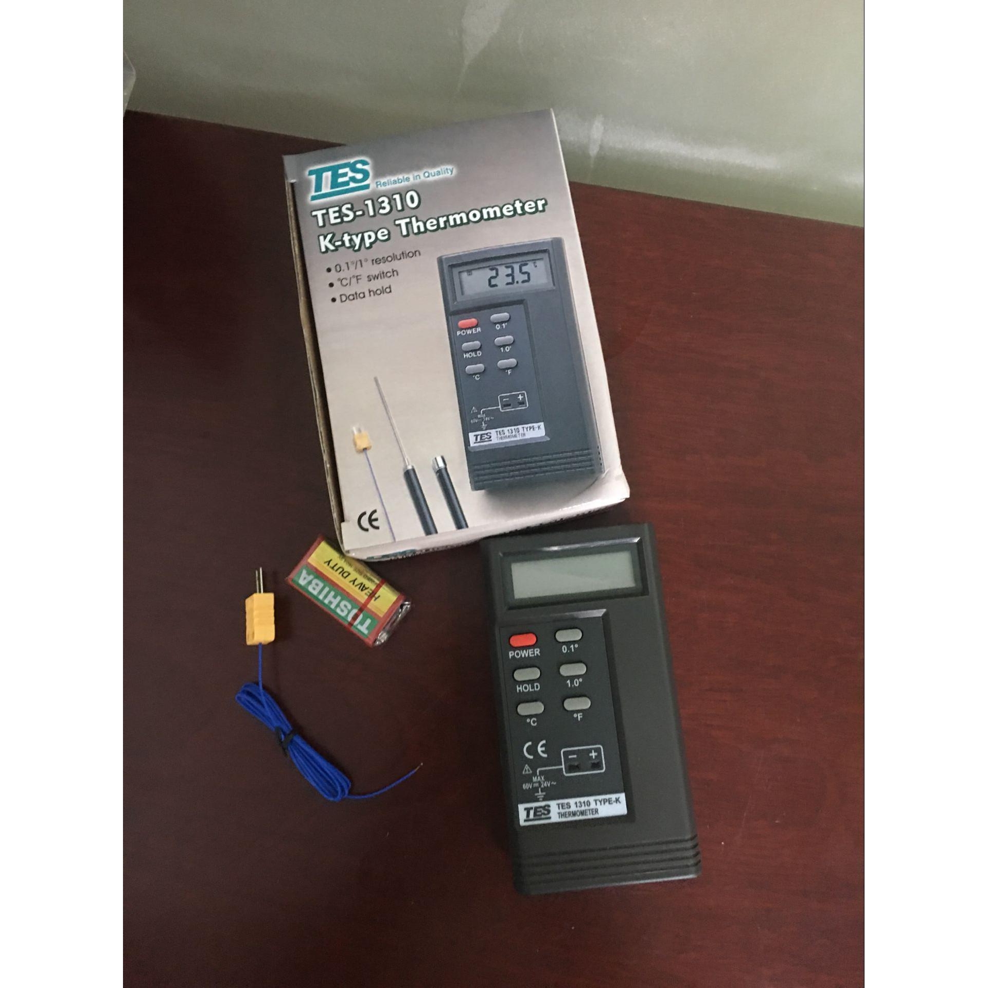 台湾泰仕数字温度计TES-1310数显温湿度表数位式温度表