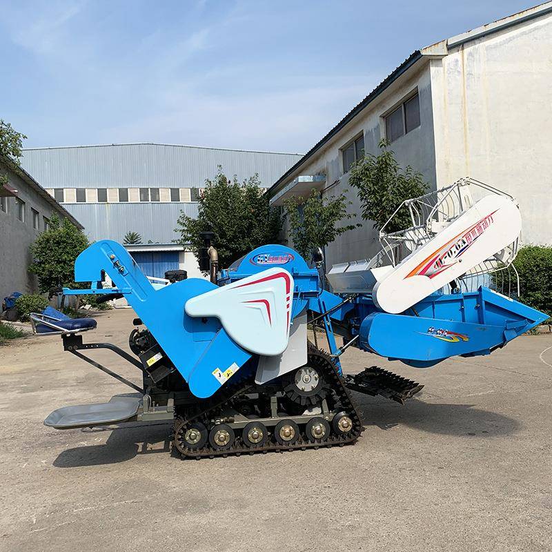 自动脱粒稻谷大豆联合收割机双层割台水稻小麦联合收割机厂家