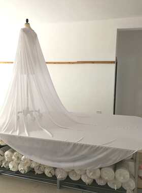 霸气半透明雪纺包边大斗篷结婚拍照舞台走秀道具夏天X披风长宽3米