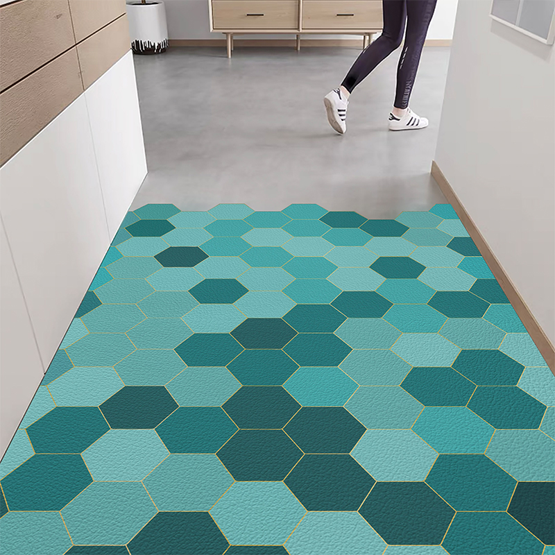 入户门皮革地垫pvc进门大门口玄关地垫可擦免洗脚垫门垫家用地毯