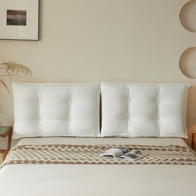 新款立体床头靠垫面包组合沙发大靠背榻榻米软包可拆洗靠枕极简风,居家布艺,床头靠垫,淘宝优惠券,粉丝福利购,淘宝优惠卷