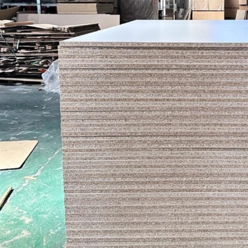 贴面桌面免漆板材衣柜颗粒柜门卫生间隔断板12mm 16mm刨花板双面