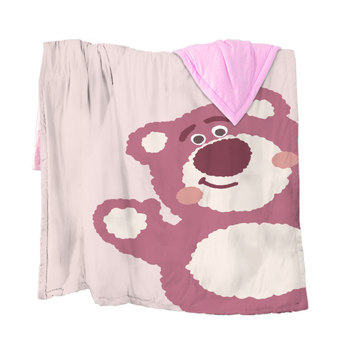 草莓熊空调被卡通可爱纯棉冷气被学生宿舍午休夏凉被儿童全棉薄被