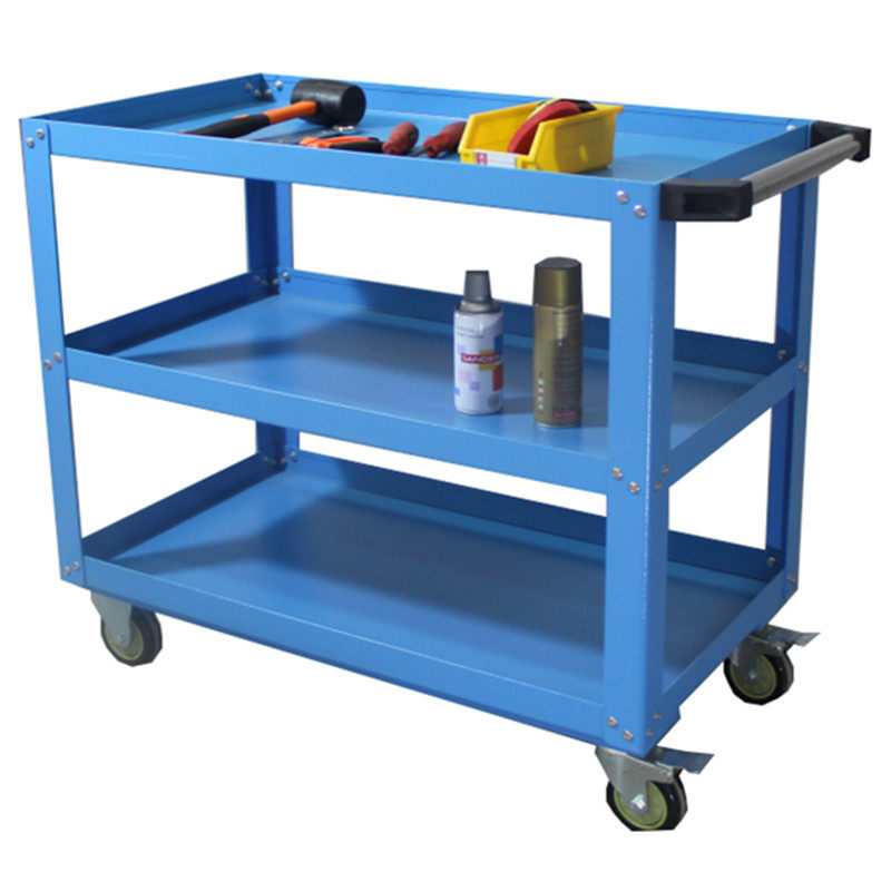 移动汽维修车加厚重型工具车双三层工业大型小手推车间物料周转车
