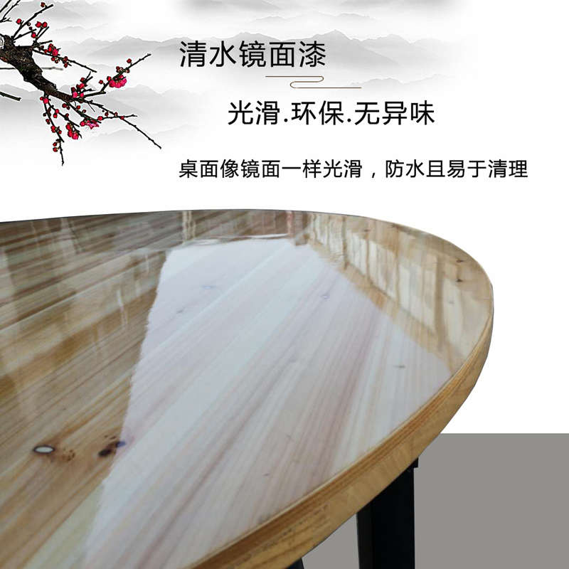 酒店饭店大圆桌面家用10人12人15人杉木折叠实木圆台面板酒席餐桌