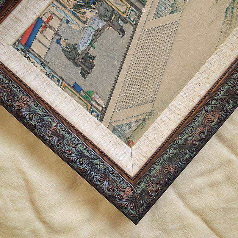 韩熙书载B-004夜宴图挂新中式复古艺术装画入户玄关房过道壁画茶,家居饰品,现代装饰画,淘宝优惠券,粉丝福利购,淘宝优惠卷