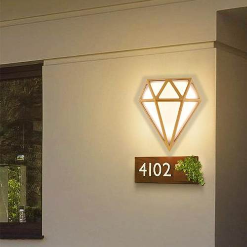 现代简约户防水lBY-B1223ed壁意灯砖石款别墅外酒道店创过楼梯走