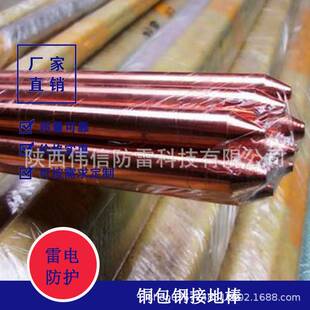 伟信铜包钢接地棒 铜覆钢接地体 镀铜接地极防雷接地施工材料