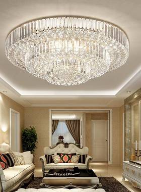 厅灯水灯晶led83171圆吸顶灯现客代简约大气家用形奢华餐厅卧室灯
