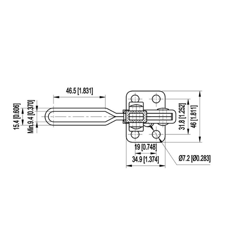 CH-12130-SS不锈钢夹钳厂家水平式快速夹具 焊接固定夹木工压紧器