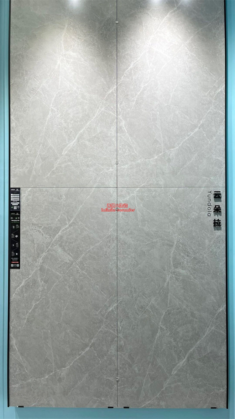 灰色750X1500无线连纹柔光通体大理石瓷砖客厅餐厅哑光客厅地砖