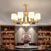 中式 全铜大吊灯EXN客厅灯气现代新墅实木中国风餐厅灯别复式 楼大