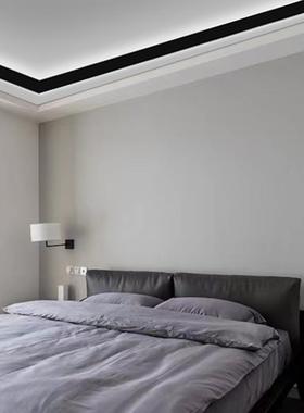 长条壁灯简极室床卧头楼858梯简约客e厅墙壁线条ld宽条白色氛围灯