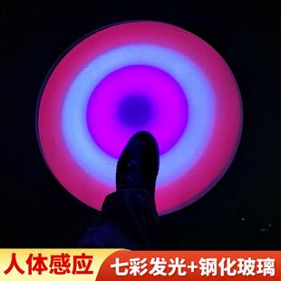 砖lRXS应ed重力感应光地灯感应彩色跑舞台感发光声叫发互动踩踏地