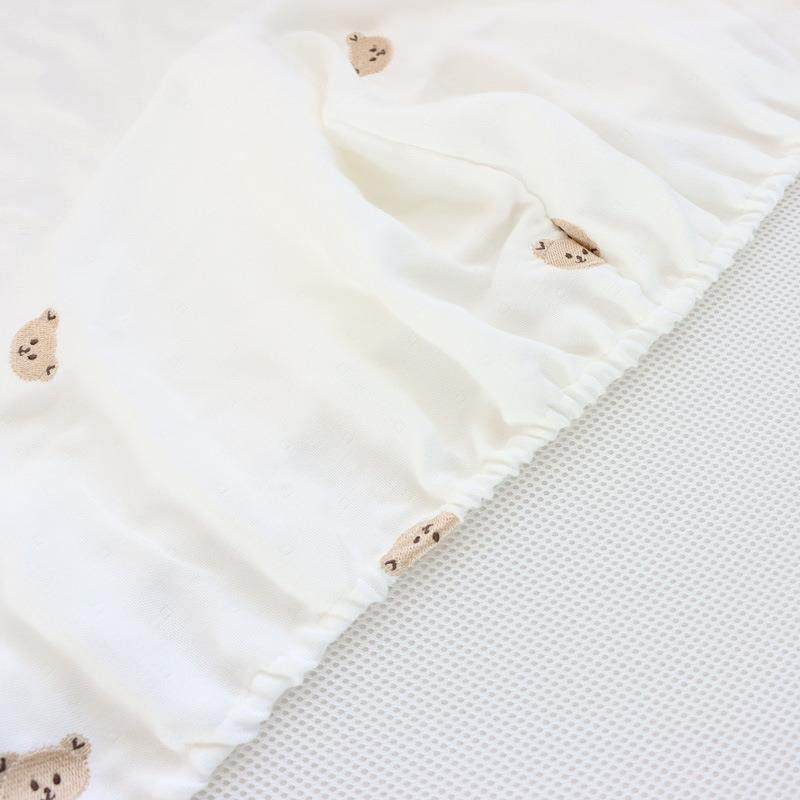 婴儿床床凉感透气竹纤维笠双层纱布JC220220生宝宝初床单童拼接床,床上用品,床裙,淘宝优惠券,粉丝福利购,淘宝优惠卷