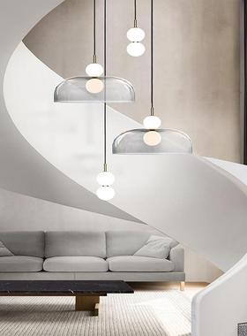 桌餐吊灯D431简卧约现代室床头线灯轻奢吧台组合玻璃罩间灯饰楼梯