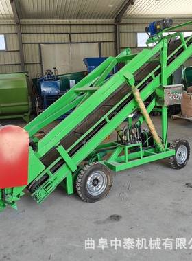 成动堆草窖移池挖UVR料机面平整小型4米青切储扒草机自动升降取草