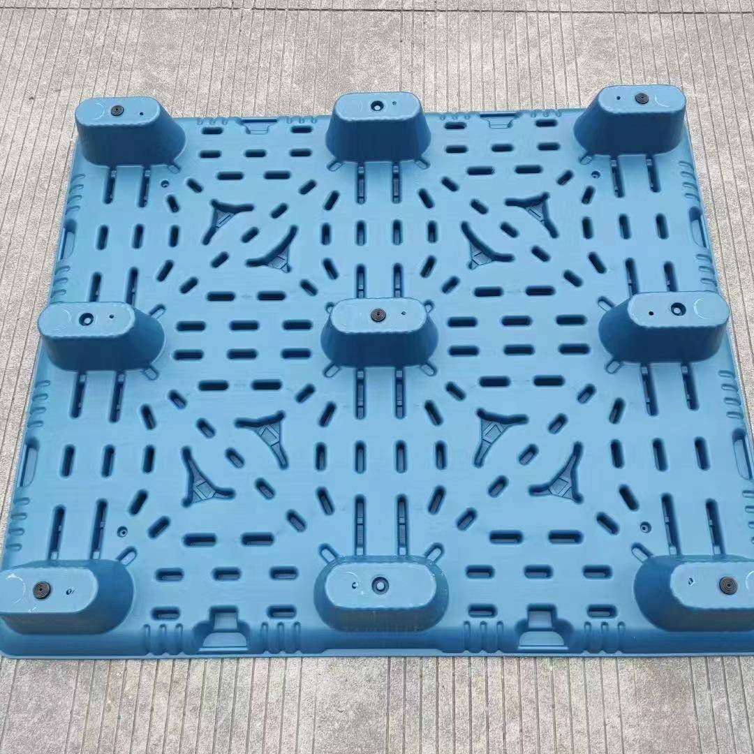 加厚吹塑九脚RAB塑料托库盘物流塑卡板仓防潮垫板叉车卡板厂胶家