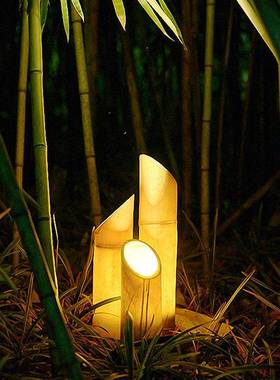 led发光仿MVK真竹草坪灯室外花园子园装地饰景观灯户公外防水庭院