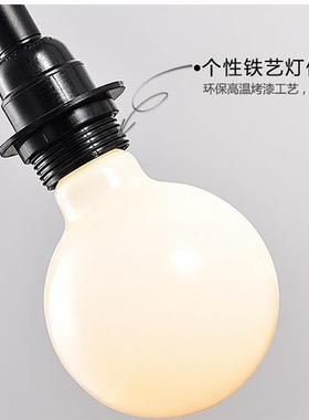 lft式复古长杆壁灯厅床头卧室灯173美创意个性客o铁艺摇臂悬壁灯