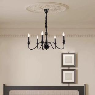 灯美式 田园简约大气房804房 复古吊灯客厅餐厅卧室主间灯乡村法式