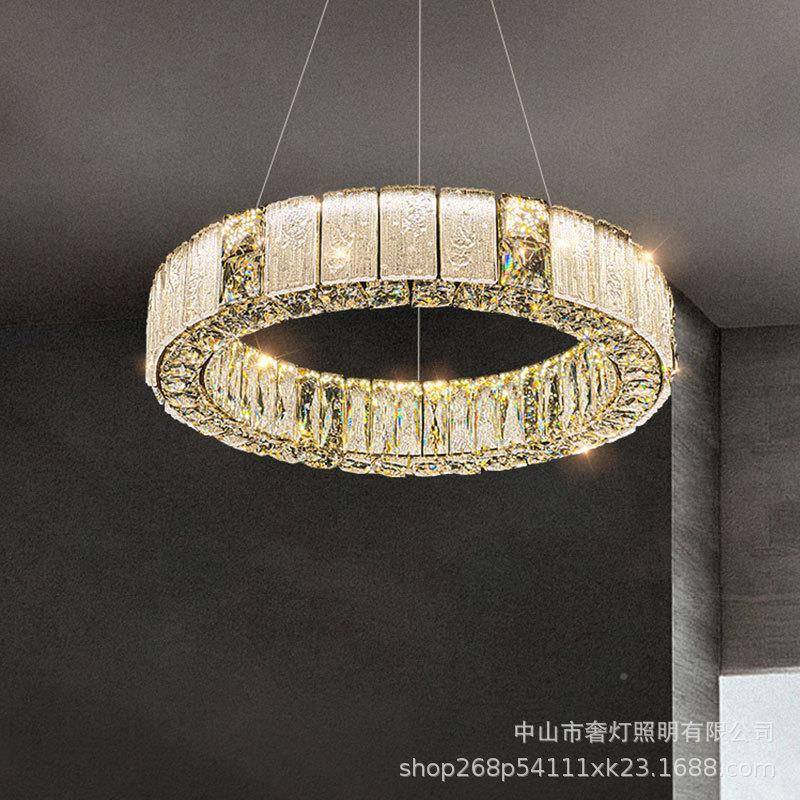 轻奢吊灯厅灯2025琉年新款璃水灯高档奢华晶卧室餐厅7728设计师别