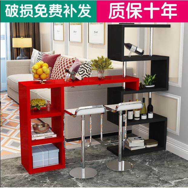 吧桌旋转餐靠墙酒能柜转角客厅厅小吧lm-888台隔断柜红酒架多功储