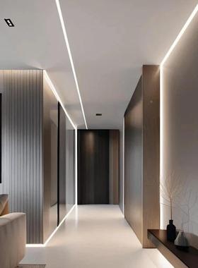 TRIAC可硅ld灯带超控亮e户防水DC50060透镜外灯条220v室内客厅吊顶三色变