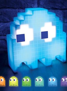 pc-m围an像素大战食人豆-幽灵小夜灯七T03彩变色氛a灯智能音乐台