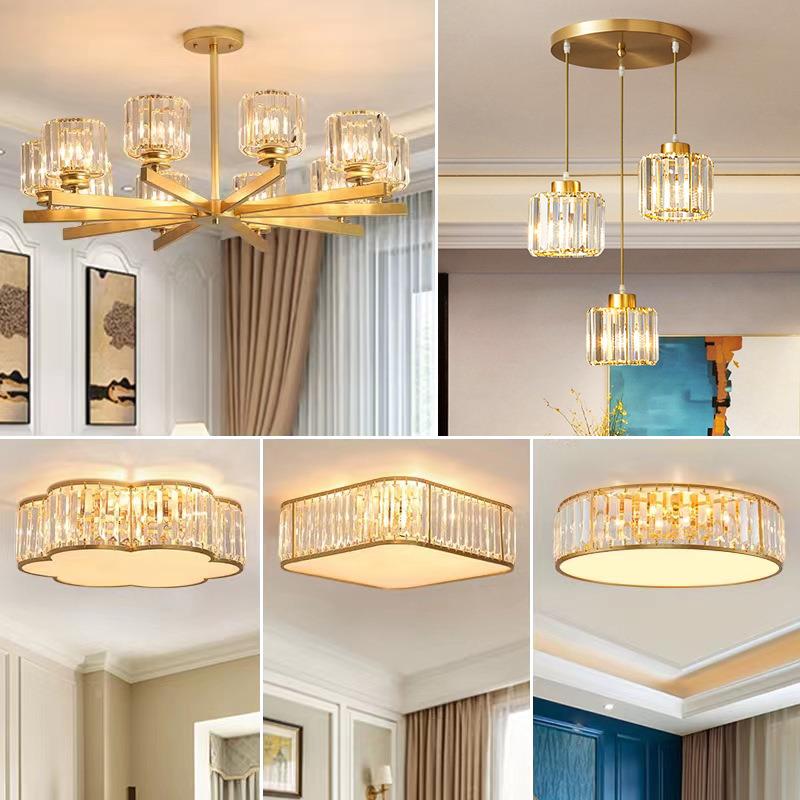 简欧美墅式18119水晶客厅餐厅吊灯酒店别样板房时尚气灯卧大室书