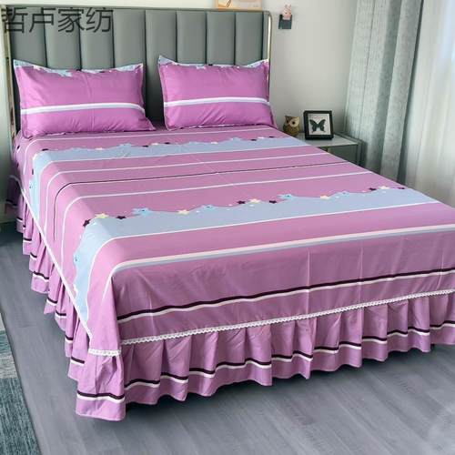 1O床O.%纯磨毛床床罩单件韩版1.5米18RG6W4nh8米2裙m秋冬加厚床裙