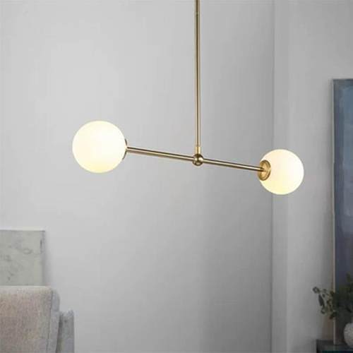 后代现轻奢极简主义前台灯玻D1852具璃楼圆球梯间卧室餐厅分子魔