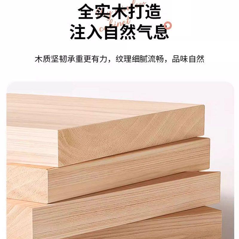 实木飘柜窗矮柜地柜家用置式物架落地日书柜收柜子储物纳DTO格子