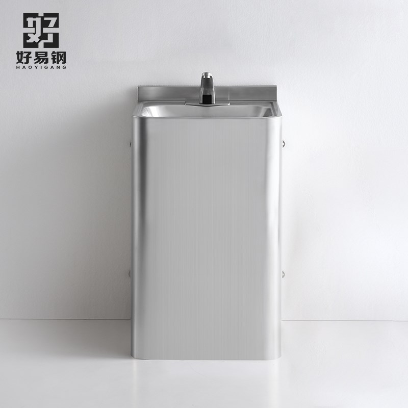 304不锈钢立柱盆一体落地式户外洗手盆庭院水池洗漱台阳台洗脸盆