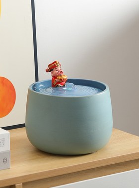 现代简约流水摆件喷泉循环水系水景玄关客厅卧室办公室桌上装饰品