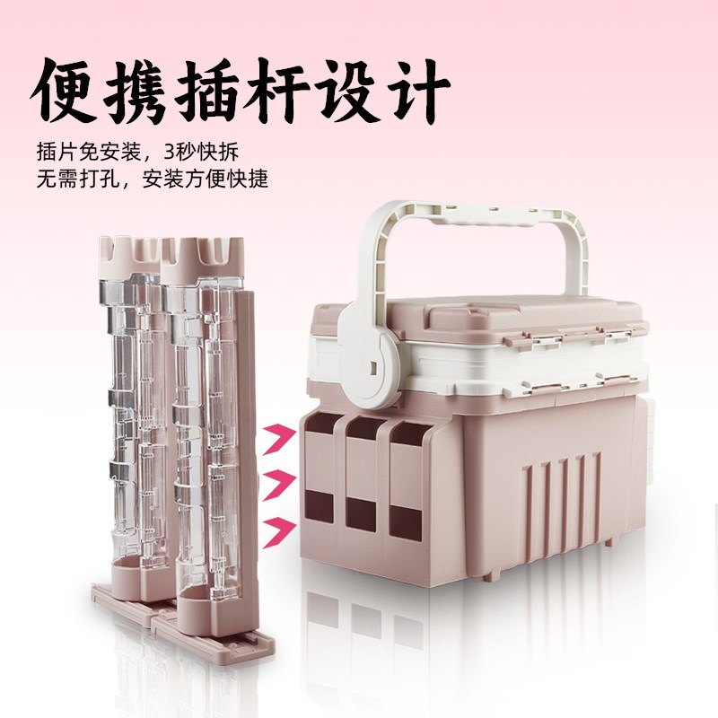 路亚钓箱杆插多功能路亚箱可坐人海钓迷你小饵箱配件收纳手提鱼箱